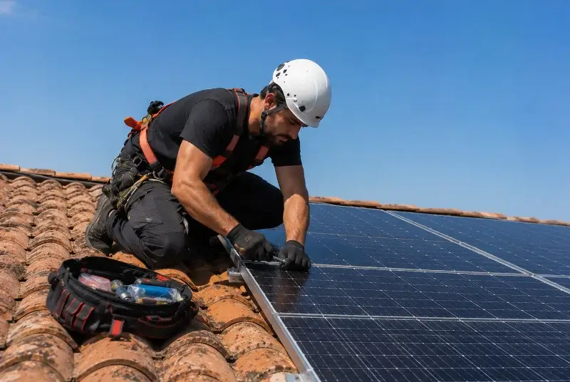 Maintenance et monitoring de panneaux solaires à Ploërdut